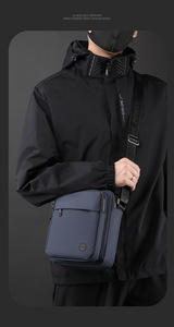 Bolso de hombro de nailon, bandolera informal impermeable con cremallera, bolso de mano de moda, bolsos cruzados de viaje para hombre - Product Image 6