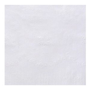 Serviettes de table pliées en 8 Boardwalk, 2 plis, 15 x 17, blanches imprimées, en papier coloré, 300 par paquet, 10 paquets par carton - Product Image 3