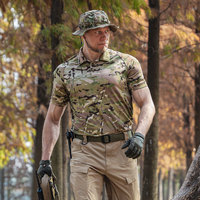 Vêtements de chasse Emersongear pour l'extérieur, t-shirt camouflage anti-rides, polo tactique respirant pour hommes