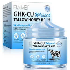 ELAIMEI 60g Bálsamo de Sebo con GHK-Cu y Miel, Crema Hidratante y Nutritiva para la Piel con Péptidos de Cobre y Sebo de Animales Alimentados con Pasto, para Piel Seca y Sensible - Product Image 1