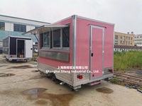Chariots de vente mobiles personnalisés chinois, camions de restauration rapide, fourgons d'occasion, remorques alimentaires avec congélateur à vendre en Europe/USA