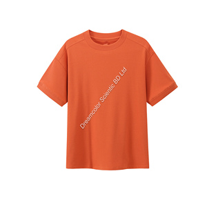Premium Quality Custom Logo Heavy <b>Weight</b> 100% Cotton Knitted Casual Short Sleeve O Neck <b>Blank</b> T Shirts for Men Bangladesh - Product Image 1