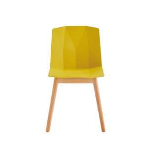 Chaise de bureau en polypropylène (PP) à coque, avec pieds en <span class=keywords><strong>bois</strong></span> massif, bleue, en résine, colorée, pour salle à manger – Meilleure vente - Product Image 6