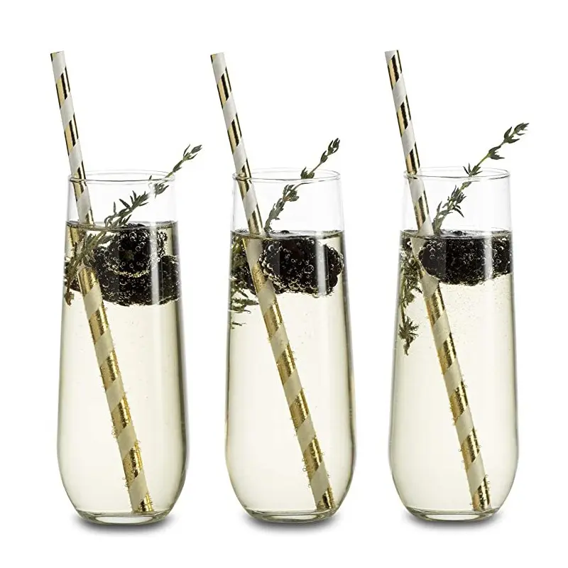 Sıcak satış yüksek kalite tritan kırılmaz içme bardakları beyaz plastik flüt şampanya flüt cam şeffaf bar