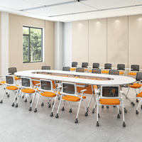 Tables et chaises de formation CE de luxe, mobilier de bureau rectangulaire moderne, pliables, pour conférences et écoles, vente chaude de l'usine de carton