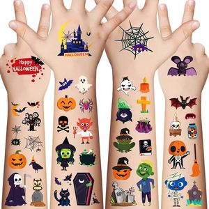 Halloween dolcetto o scherzetto tatuaggi per ragazzi e ragazze premi di Halloween assortiti Goodies Party Favor per bambini impermeabile cartone animato - Product Image 1