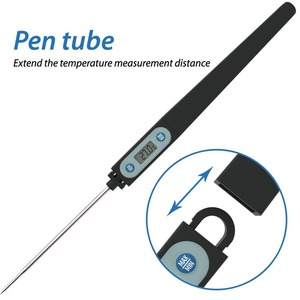 Thermomètre numérique <span class=keywords><strong>sans</strong></span> <span class=keywords><strong>fil</strong></span> étanche à lecture instantanée avec <span class=keywords><strong>sonde</strong></span> en plastique pour four et cuisine, usage domestique – Meilleures ventes - Product Image 3