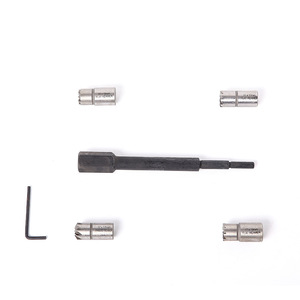 Diesel Injector Seat Cleaning Reamer <b>Set</b> 5 Piece 1/2 In Socket Alloy Steel Automotive Repair <b>Tool</b> Kit - Product Image 2