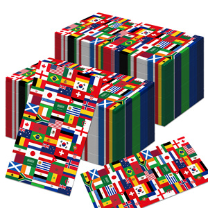 Serviettes <span class=keywords><strong>de</strong></span> table jetables Huancai International Flags pour invités, serviettes <span class=keywords><strong>de</strong></span> table en papier pour le football, serviettes <span class=keywords><strong>de</strong></span> <span class=keywords><strong>toilette</strong></span> pour les fournitures <span class=keywords><strong>de</strong></span> fête - Product Image 1