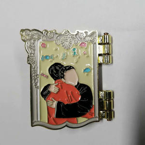 Pin de solapa de metal de alta calidad, insignia de bisagra ajustable, esmalte suave, <span class=keywords><strong>2023</strong></span> - Product Image 5