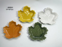 Plateaux de nourriture créatifs Décorations de fête Vaisselle Feuille d'érable Assiette de rangement
