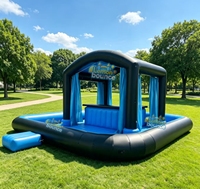 Tente de bar aquatique gonflable couleur personnalisée, pub gonflable flottant pour adultes, bar gonflable pour piscine extérieure pour fête d'été
