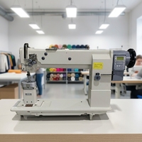 Machine à coudre à double aiguille à bras long CP-4460D pour matériaux lourds, idéale pour les coussins de sièges en cuir de l'industrie automobile