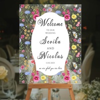 Affiche personnalisée en acrylique transparent avec texte sur mesure pour mariage, fiançailles, anniversaire, décoration