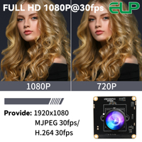 ELP 2K Starvis kamera USB 1080P, lampu rendah tanpa distorsi 0,0001lux pencahayaan rendah H.264 kamera industri untuk lingkungan gelap
