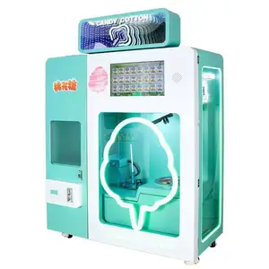 Commercial Electric Automatic Cotton Candy Machine Cotton Candy Automatic Food Vending Making Machine Large Maker