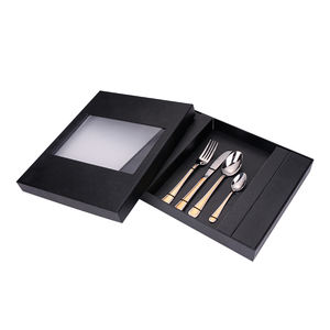 Couverts en acier inoxydable, 24 pièces, couverts de mariage en or, ensemble de cuillères de 24 pièces, couverts pour la maison - Product Image 6