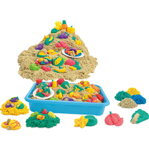 Juego Sensorial de Arena de 1000G y Caja de Arena, Juguetes Educativos para Jardín de Infancia, Frutas, Verduras, Helados, Máquina para Hacer Pasteles, Regalos - Product Image 1