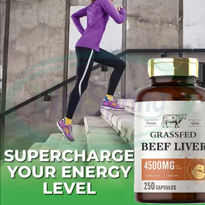 VitaSpring Pilules De Foie De Boeuf Complément Énergétique Naturel Vitamine <span class=keywords><strong>a</strong></span> B12 Capsules Foie De Boeuf Halal Foie De Boeuf Nourri À L'herbe Capsules - Product Image 4