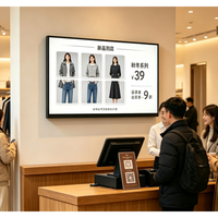Écran LCD numérique haute luminosité 43 pouces 700 nit 4K HD ultra-fin à montage mural pour magasin de vêtements