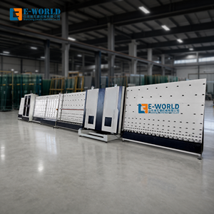 Ligne de fabrication de verre double vitrage isolant vertical Eworld 2000 2500 pour fenêtres, portes et façades de bâtiments à haute efficacité énergétique - Product Image 1