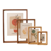 Kit de Cadre Photo DIY en Bois avec Moulures d'Angle pour Affichage de Certificats, Diplômes et Documents A4 A3 – Ensemble Mural pour Bureau