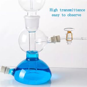 Générateur de gaz Kipp 125 ml en verre, équipement de laboratoire à hydrogène - Product Image 2