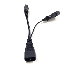 Cordon d'alimentation répartiteur en Y 10A 250V, prise IEC C14 vers prise femelle C13 EU 4.0mm, rallonge CA pour ordinateur - Product Image 2