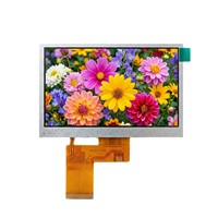 Layar IPS 4,3 inci dengan Resolusi 480*272, Antarmuka RGB, LCD Digital, Kecerahan 600, Konektor 40-pin