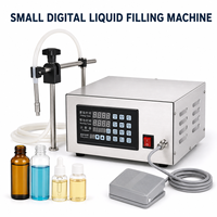 Petite machine de remplissage de liquides numérique avec corps en acier inoxydable pour le conditionnement de boissons, de parfums, de lait et de liquides cosmétiques