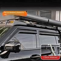Pare-soleil de fenêtre de voiture, protection latérale contre la pluie, plaque de protection Jetour T1 2024-2026, accessoires, lot de 4 pièces, matériau PC, auto-adhésif