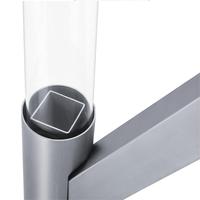 Chauffage extérieur à granulés en acier inoxydable, design anti-rouille, verre borosilicate moderne de style européen, puissance 4KW, mobilier d'extérieur en métal et bois