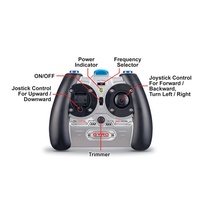 Mini Hélicoptère Télécommandé avec Lumière, 3 Canaux, Jouet d'Avion RC pour Enfants
