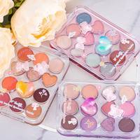 Produit de maquillage sans cruauté Palette de fard à paupières poudre de poussière de paillettes Palette de fard à paupières inspirée belle noire