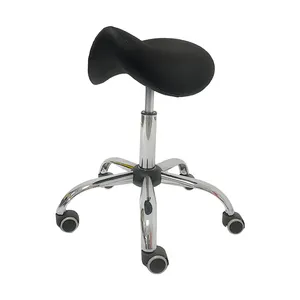 人体工学椅高度可调气动滚动鞍座椅人体工学办公牙凳椅