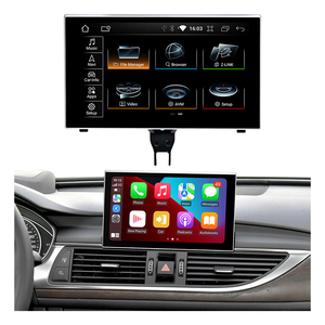 Écran rétractable Android 13 de 9 pouces, style original, CarPlay sans fil, GPS, autoradio pour <span class=keywords><strong>Audi</strong></span> A6 C6 C7 2012-2018, navigation, DSP - Product Image 2
