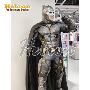 Escultura de Fibra de Vidrio de Cuerpo Completo de Batman, Iron Man y Spider-Man de <span class=keywords><strong>Marvel</strong></span>, Hecha a Mano, Adorno de Piso para Decoración de Redes Sociales - Product Image 4