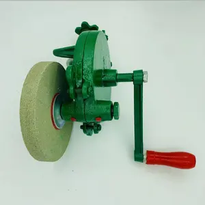 4 inches 6 inches Knife grinding machine hand operated cast iron crank bench grinder