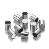 Conectores de Cuerda Cilíndricos Brillantes, Colgantes Grandes Lisos y Sólidos para Fabricación de Joyería, Componentes y Accesorios al por Mayor, China