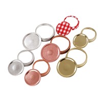 Tapas de hojalata plateadas regulares a granel de 70 mm y 86 mm, antiderrame, para latas de boca ancha Mason con tapa de rosca para almacenamiento de alimentos y bebidas