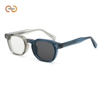 TWOOO 52608 Lunettes de soleil photochromiques en gros pour hommes et femmes, verres en nylon à assombrissement automatique, monture carrée en acétate, design tendance