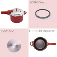 Autocuiseur Antiadhésif 4.2L Chauffage Rapide, Marmite à Pression de Cuisine pour Intérieur, Extérieur, Camping, Hôtel et Famille