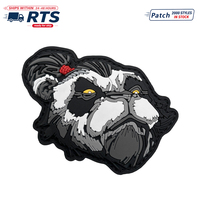 Parches 3D de PVC Warrior Panda Listos para Enviar, de Goma, para Mochilas Tácticas, Chalecos Tácticos y Gorras de Béisbol