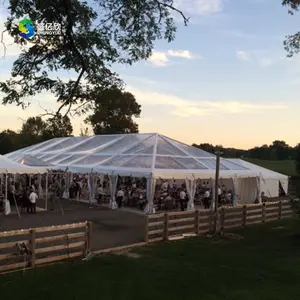 Neueste wasserdichte Outdoor-Glas transparente klare Zelte für Events Party Hochzeit Restaurant