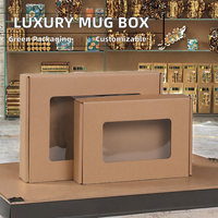 Boîte d'emballage personnalisée en cuir de vachette écologique de luxe BZ pour tasse, literie, parapluie, carton carré auto-érectable premium UV