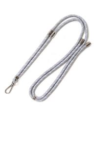 Tali ponsel leher pergelangan tangan dapat disesuaikan, kualitas tinggi 2 dalam 1 diagonal tali telepon tenun abu-abu ungu hitam merah muda - Product Image 4