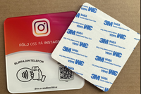 Maßgefertigter Epoxy/Acryl/PVC ISO RFID-Tag 13,56MHz Wasserdichte NFC-Chipkarte NTAG215-Chip für Hotelgebrauch Programmierbarer QR-Code Druckbar