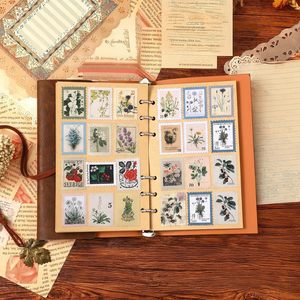 Autocollants de timbres-poste vintage pour scrapbooking, autocollants botaniques, timbres vintage, timbres rétro pour carnets, bricolage et artisanat - Product Image 2