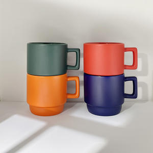 Customizable Ceramic <b>Mug</b> Solid Color Matte <b>Glaze</b> Gift Coffee Cup Single Piece For Giveaways - Product Image 4