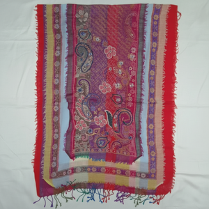 Luxury Unisex Printed Long Shawl 100% Boiled <b>Wool</b> with Floral & Geometric Jacquard Design Comfortable & Durable Winter Essential - Product Image 1